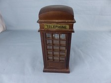 Ancienne boite a musique cabine téléphonique téléphone testé OK  Music box