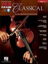 Classical Violin Play-Along Vol 3 Fiddle Sheet Music Book  Online Audio