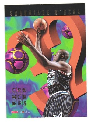 1995-96 NBA Hoops Basketball Orlando Magic Shaquille O'Neal Number Crunchers