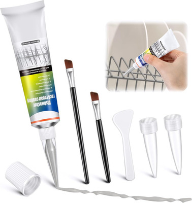 1.7Oz Dishwasher Rack Repair Coating, Grey Dishwasher Vinyl Rack Rust Touch up P