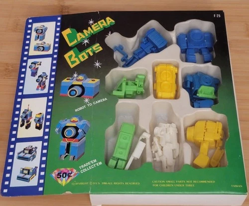 Vintage 1980's Camera Bots Figure Transformers Vending Machine  NOS Taiwan