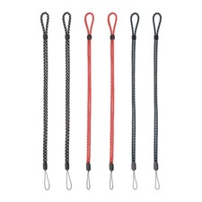 6 Pcs Adjustable Neck Lanyard Strap Black Jacquard/Red Jacquard/Blue Jacquard