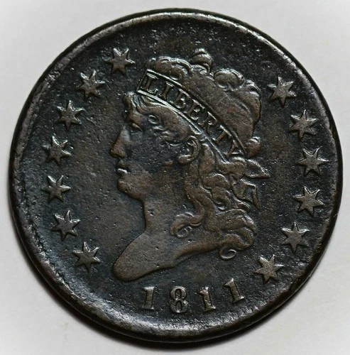 Photo of a 1811-P Large Cent from an eBay sale