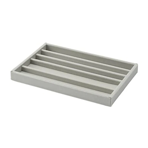 MUJI 44596531 Caja de terciopelo en capas para collar Estuche de acrílico Gri... - Imagen 1 de 1
