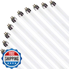 Circle 12PK 17W T8 24" Fluorescent Tube Light Bulbs Daylight White 6500K F17T8/8