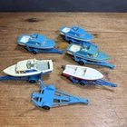 Matchbox Lesney Collection Sports Speed Boat Outboard Motor and Trailers
