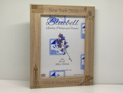 Personalisierter und gravierter New York Bilderrahmen