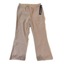 NU DIMENSION Luxury Stretch Women's Scrub Pants Style 5008 -Med Petite - Khaki