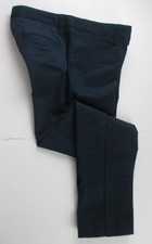 LANDS END Navy School Uniform Pencil Leg Chino Pants Girls 14 Inseam 25" NEW
