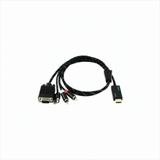 Ligawo 6518933 HDMI zu VGA + Audio Cinch Kabel 1:1/1080p passiv - 1,6 Neu & OVP