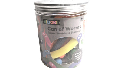 Kidoki Can Of Worms Super Stretchy Squirmy Sensory Fidget Toy Kikkerland Sensory