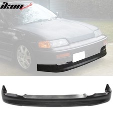 Fits 90-91 Honda Crx Si Only Cs Style Front Bumper Lip Spoiler Unpainted Pu Fits 90-91 Honda Crx Si Only Cs Style Front Bumper Lip Spoiler Unpainted Pu