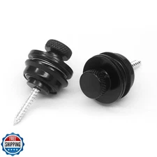 harpfeas 2PCS Big Flated Head Guitar Bass Security Strap Locks Systems Button