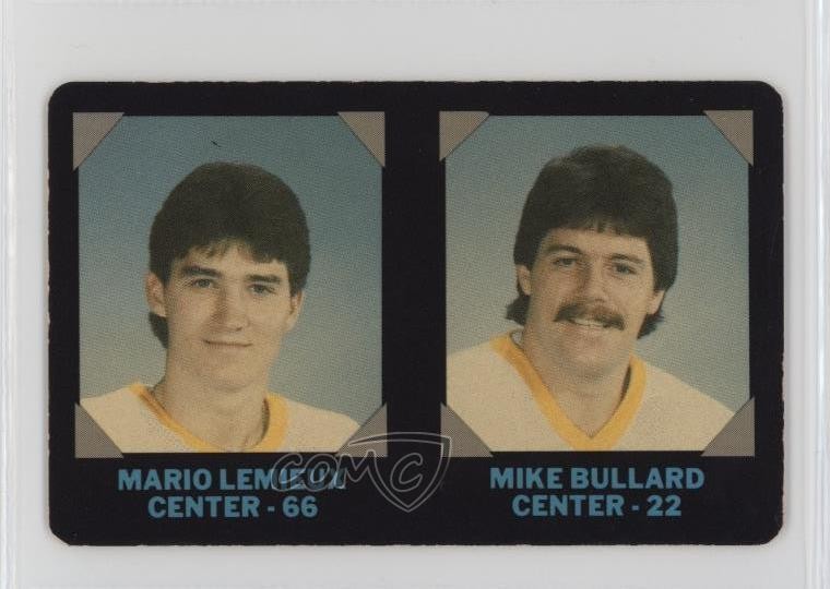 1985-86 7-Eleven NHL Collectors' Series Mario Lemieux Mike Bullard Rookie RC b5f