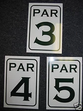 Vintage Style PAR 3 4 5 Metal Signs NEW 