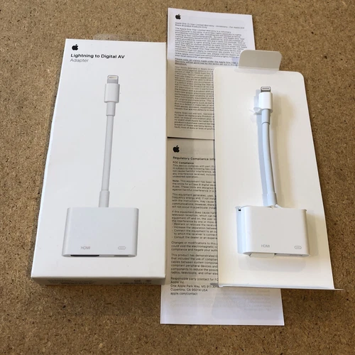 Genuine Apple Lightning to Digital AV HDMI Adapter Cable MD826AM/A A1438