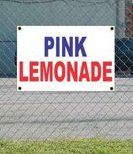 2x3 PINK LEMONADE Red White  Blue Banner Sign NEW Discount Size  Price