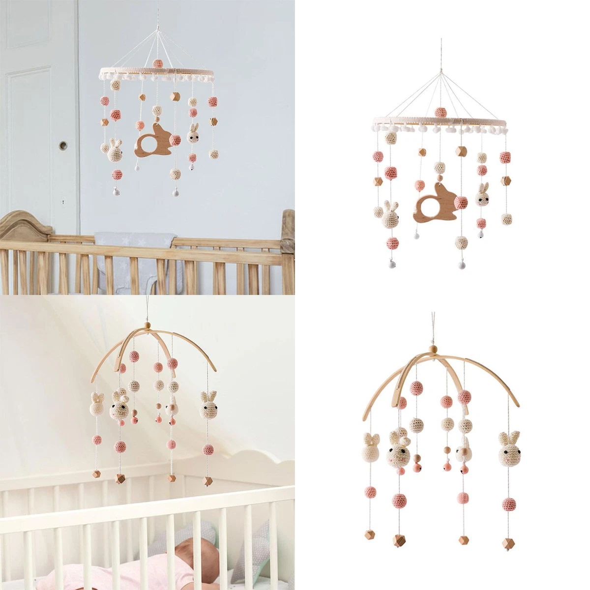 Baby Mobile Toy for Crib Ceiling Mobile Hanging Bed Bell Toy