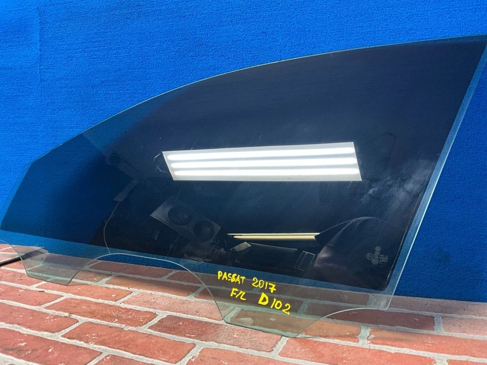 💎2016 - 2019 VOLKSWAGEN PASSAT PUERTA DELANTERA IZQUIERDA LADO DEL CONDUCTOR VENTANA CRISTAL OEM Foto 3 de 4