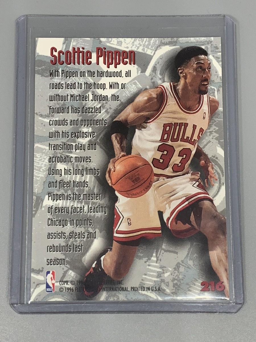 Scottie Pippen 1995-1996 Fleer Metal Nuts & Bolts #216 Chicago