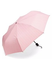 Victoria  s Secret Compact Umbrella ICONIC STRIPE PINK WHITE PORATABLE New 2025