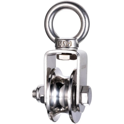 Edelstahl Umlenkrolle Seilrolle 48mm Tragkraft 500kg Kugellager Seilauge