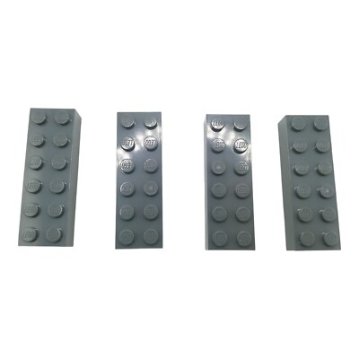 4x  LEGO Steine 2x6 Dark Stone Grey dunkelgrau 4210875 44237 Baustein Stein
