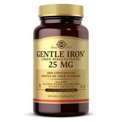 Solgar Gentle Iron 180 Vegetable Capsules