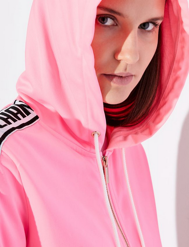 $110 Armani Exchange Women's, Logo Tape Full Zip Hooded Sweater