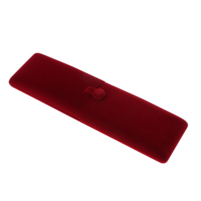 Wine Red Velvet Schmuck Geschenketui Halskette Anhänger  Armband Halter Box -