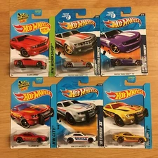 Hot Wheels CHEVY CAMARO Lot Of 6 WH Workshop Concept FTE Police Fire COPO SS