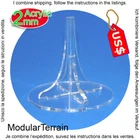 2mm Clear Acrylic Flying Base Flight Stand Star Warhammer 40k Laser Cut