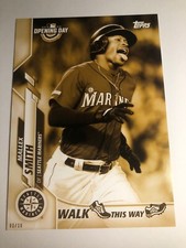 2020 Topps Opening Day Walk This Way Jumbo 5x7 Mallex Smith Mariners 01/10