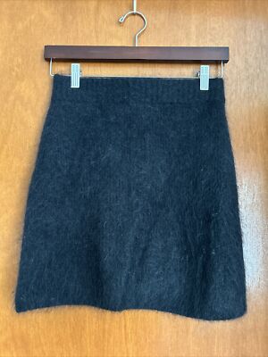 And Other Stories Mohair Black Miniskirt Size Small NWOT
