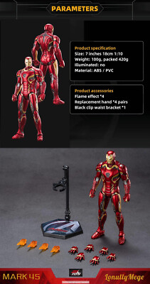 Marvel Avengers Iron Man Mark 45 MK45 Ironman Toy Action Figure
