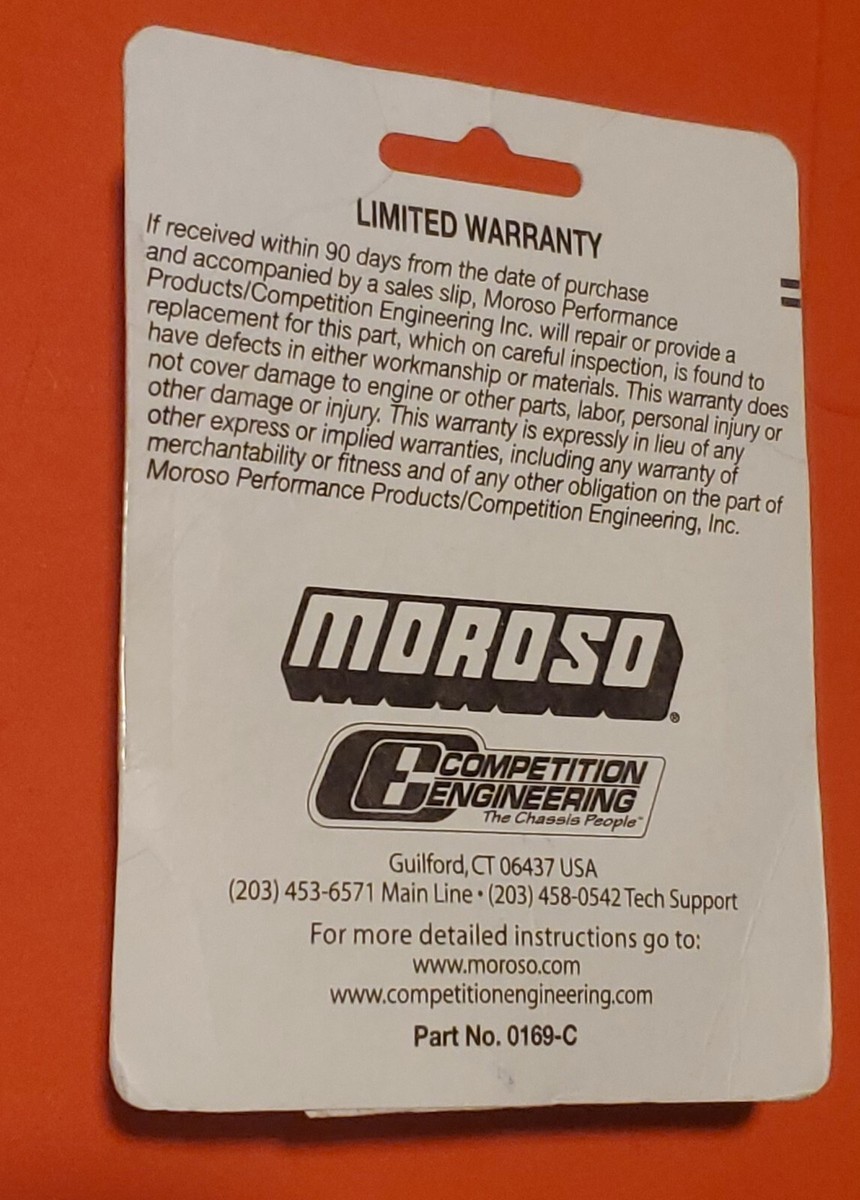 Moroso 68772 Valve Cover PCV V/C Grommet w/ Internal Baffle, 1.22