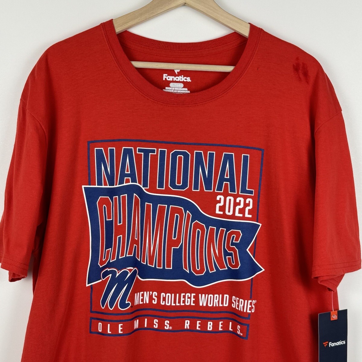 Fanatics Ole Miss Rebels Baseball 2022 National Champions T-Shirt