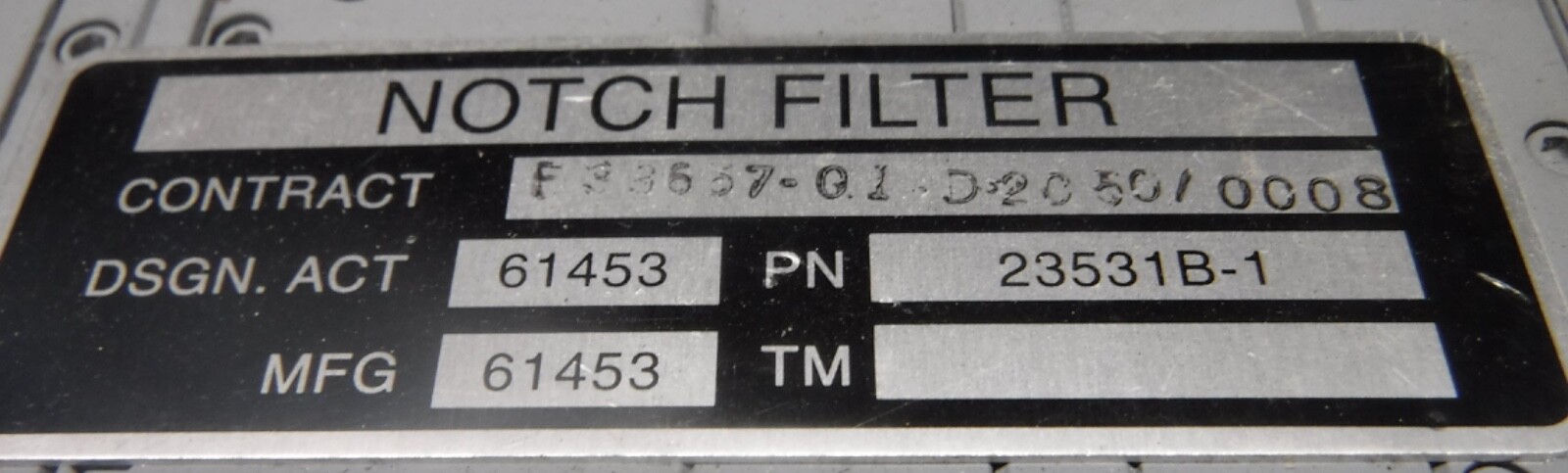 NOTCH FILTERS   LOT OF 4     FREE SHIPPING