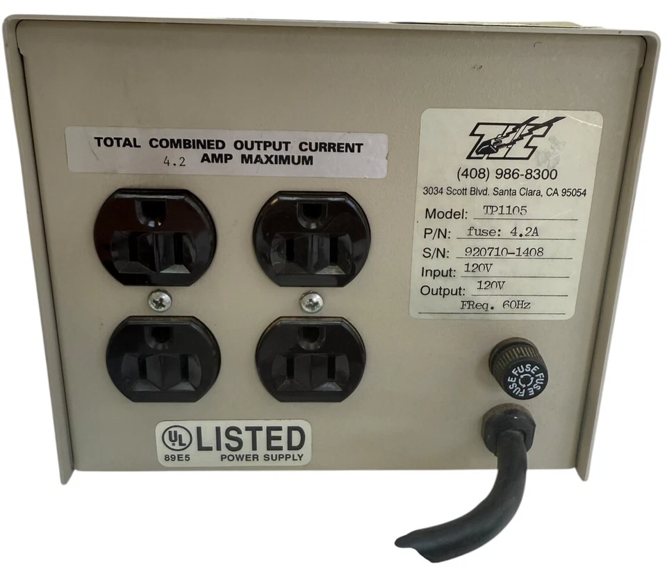IEPS LC500 Power Supply 120V AC 4.2A 60Hz Single Phase TP1105 – Made in USA - Image 3 of 4