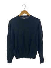 PRADA Knit Sweater Lightweight 46 Cotton Black