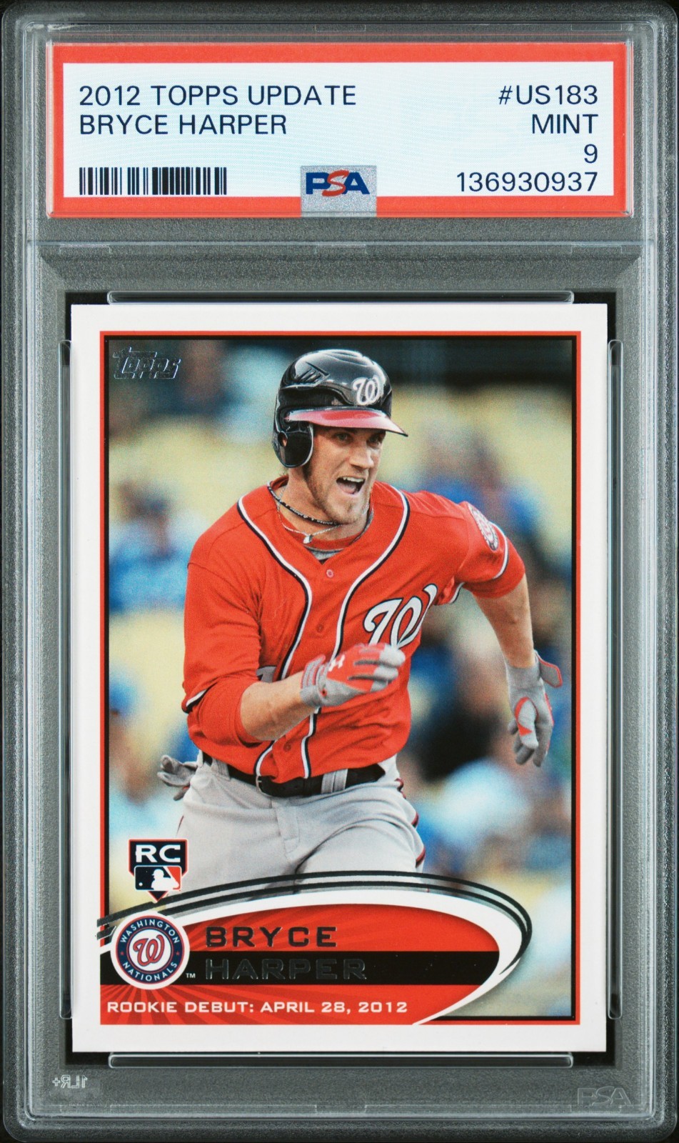 2012 Topps Update #US183 Bryce Harper PSA 9 RC