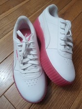 Puma Women's Carina Crystal White Shoes Size 6.5 Low Top Sneakers