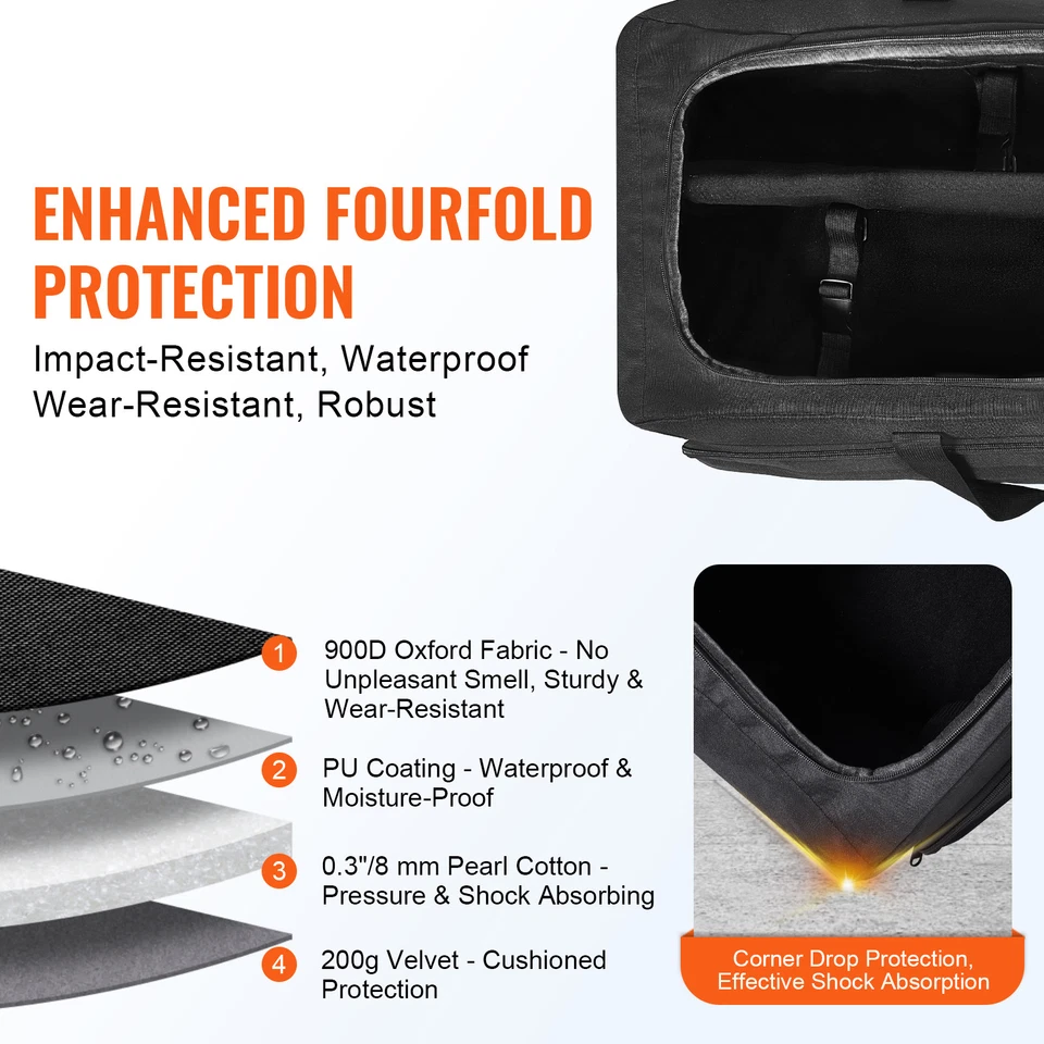 Estuche para Telescopio 30.3" Multiusos Telescopio Absorbente de Golpes Bolsa de Almacenamiento Foto 2 de 4