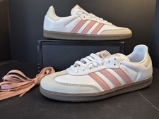 ADIDAS SAMBA OG W 11 EURO 44 JI2677 WHITE WONDER MAUVE NIB 