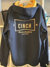 CINCH Hoodie L Navy Blue New Western Rodeo
