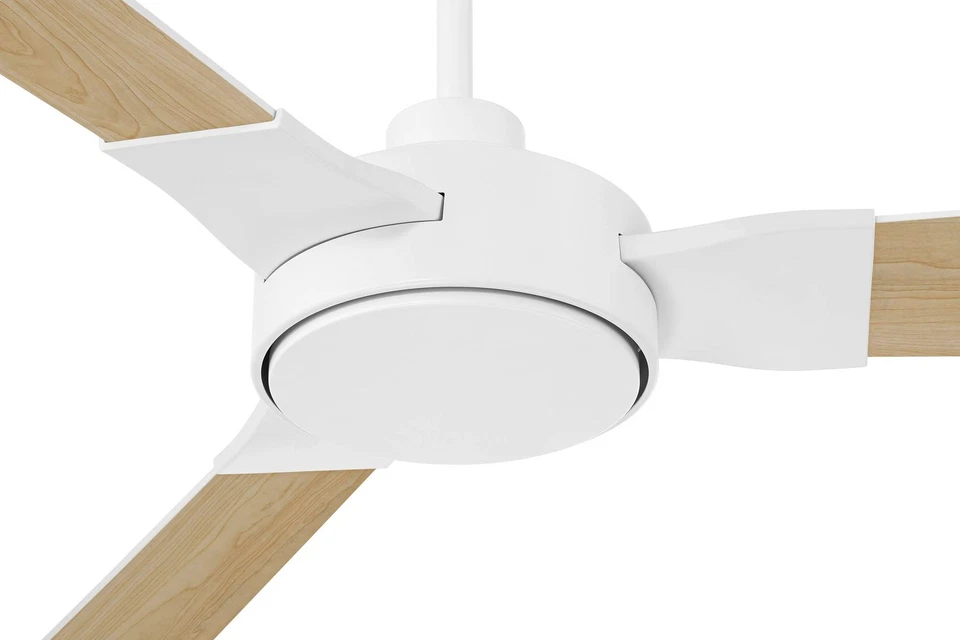 60" Casa Vieja Invictus Matte White Damp Ceiling Fan with Remote - Image 4 of 4