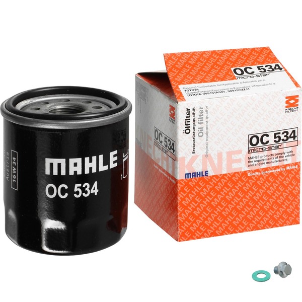Mahle ÖLfilter Mit Verschlussschraube FüR Toyota Yaris 1.5 Hybrid 1.6 GR 4WD-image