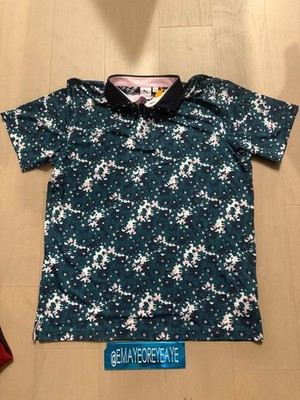 Puma X Arnold Palmer Floral Golf Polo Cold Green Men's Large 623954-04
