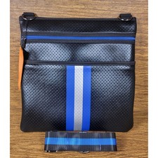 New Haute Shore Peyton Electric Crossbody Bag - Black  Blue Neoprene