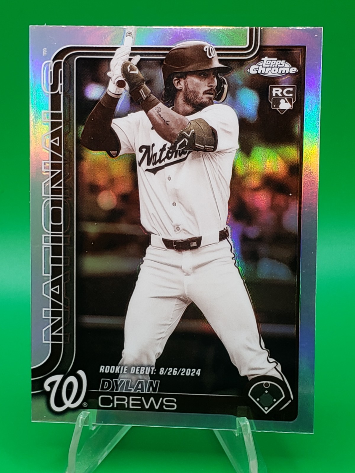2025 Topps Chrome Update Dylan Crews RC Debut Sepia Refractor #USC190 Nationals